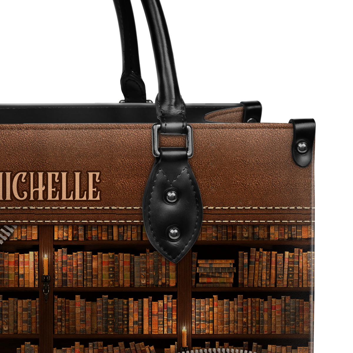 Black Interior -  Read Book Be Happy DNRZ1702002A Leather Bag