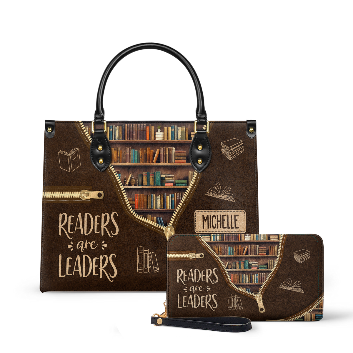 Readers Are Leaders HHRZ17015137IQ Leather Bag