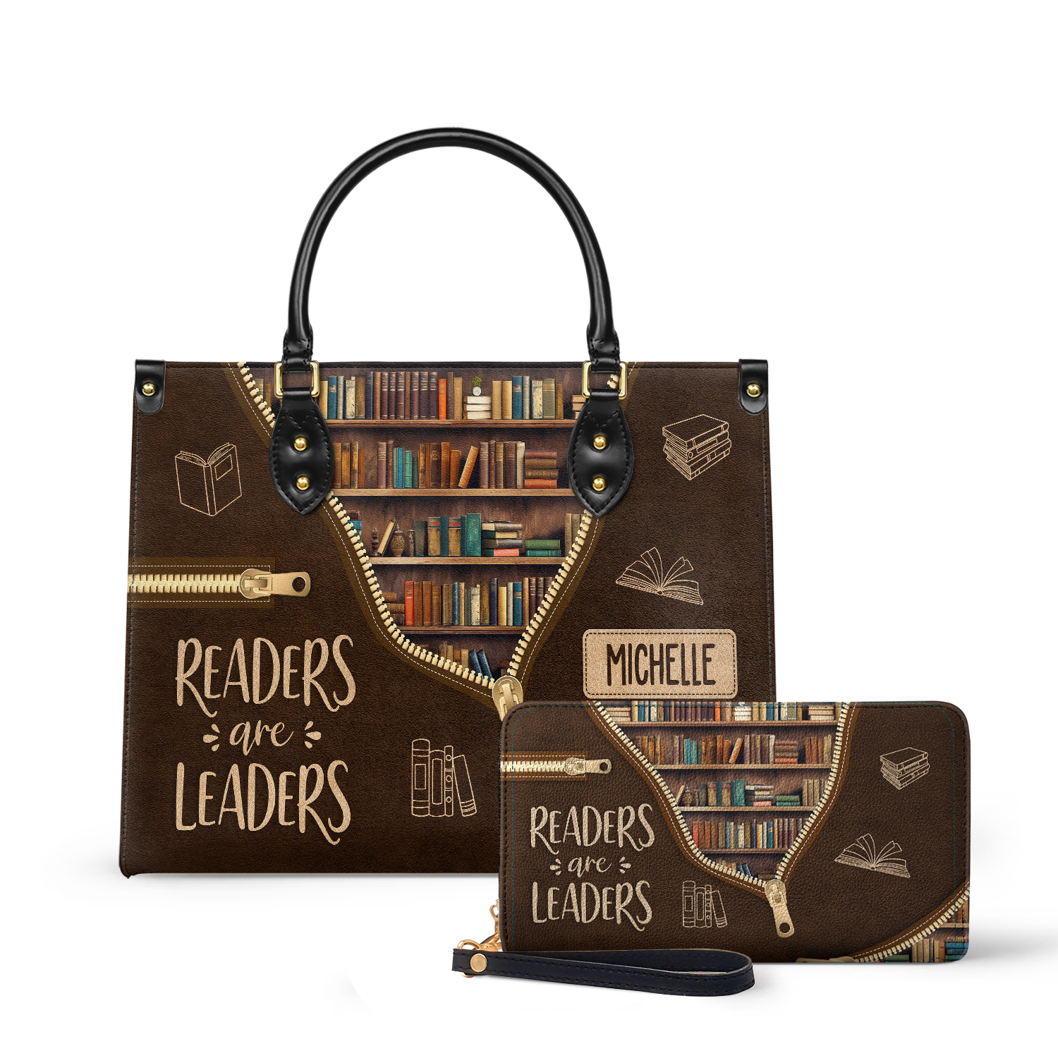 Readers Are Leaders HHRZ17015137IQ Leather Bag