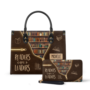 Readers Are Leaders HHRZ17015137IQ Leather Bag