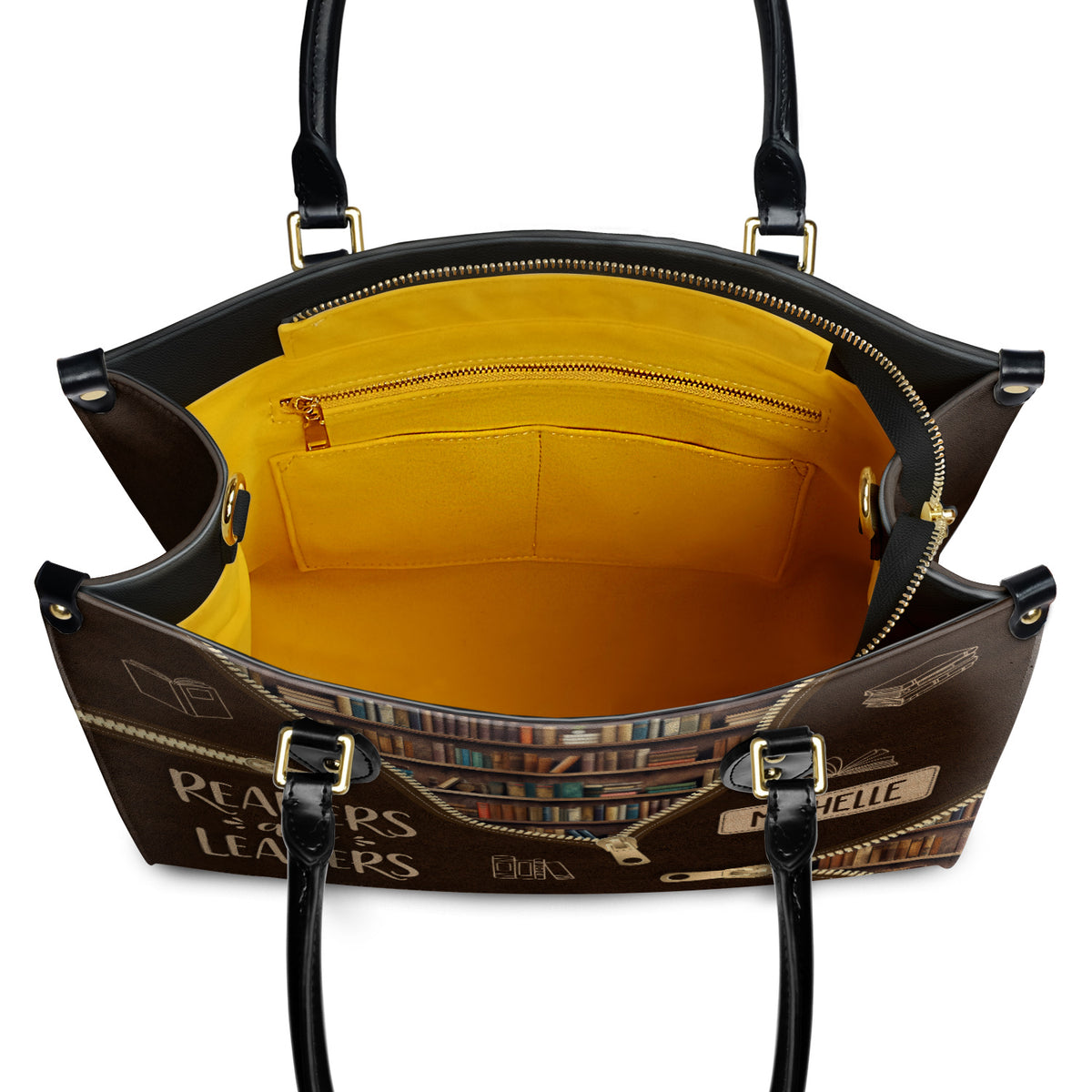 Readers Are Leaders HHRZ17015137IQ Leather Bag