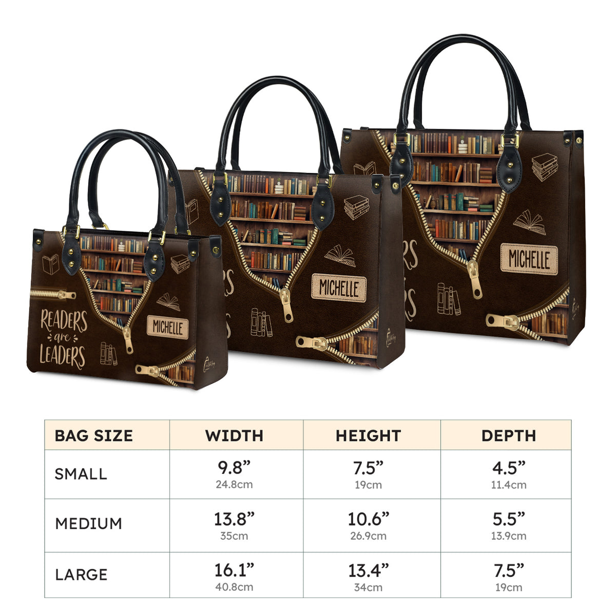 Readers Are Leaders HHRZ17015137IQ Leather Bag