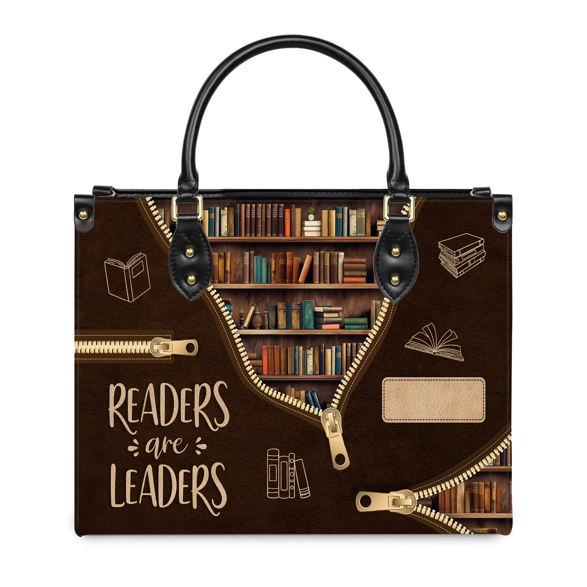Readers Are Leaders HHRZ17015137IQ Leather Bag