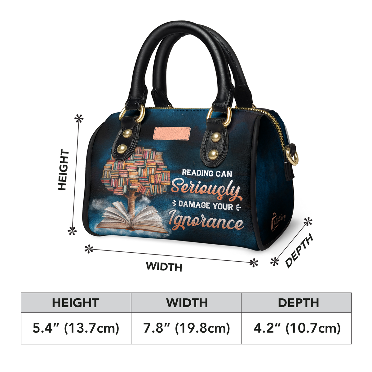 Reading Can Seriously Damage Your Ignorance HHRZ28100333XV Mini Satchel