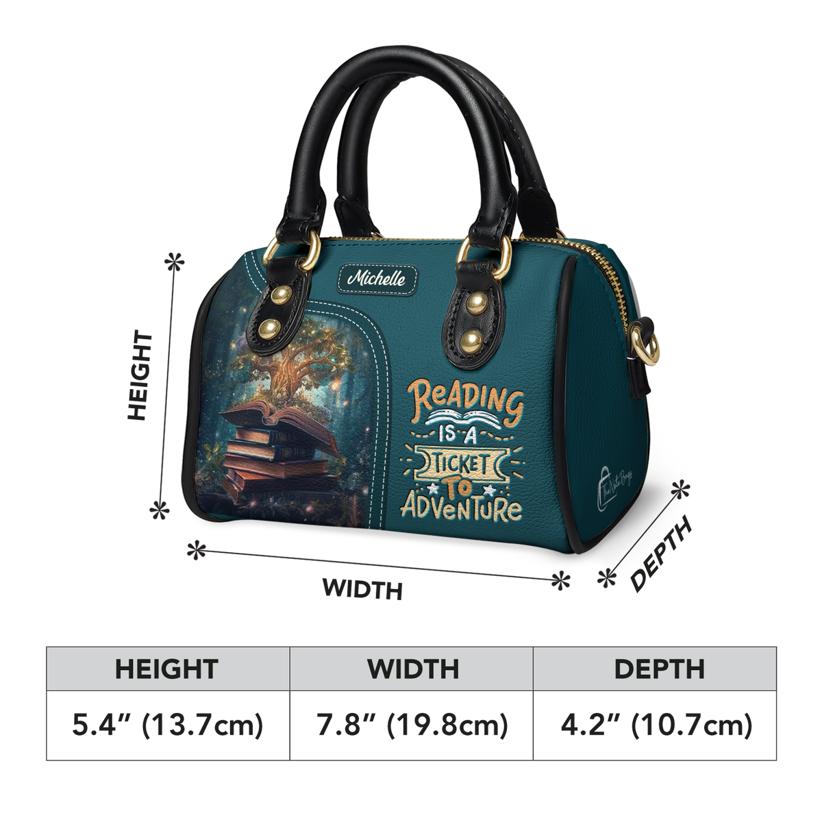Reading Is A Ticket To Adventure TTRZ21083260VT Mini Satchel