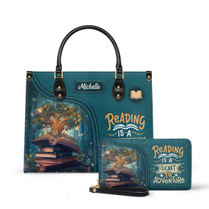 Reading Is A Ticket To Adventure HHRZ03089833KD Leather Bag