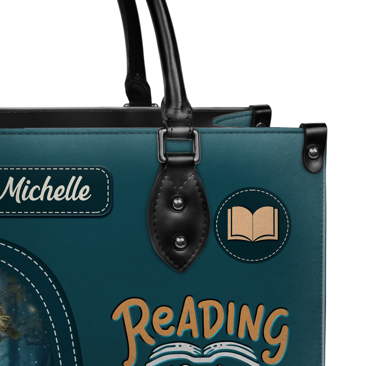 Black Interior -  Reading Is A Ticket To Adventure HHRZ03089833KD Leather Bag