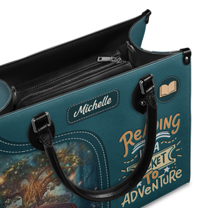 Black Interior -  Reading Is A Ticket To Adventure HHRZ03089833KD Leather Bag