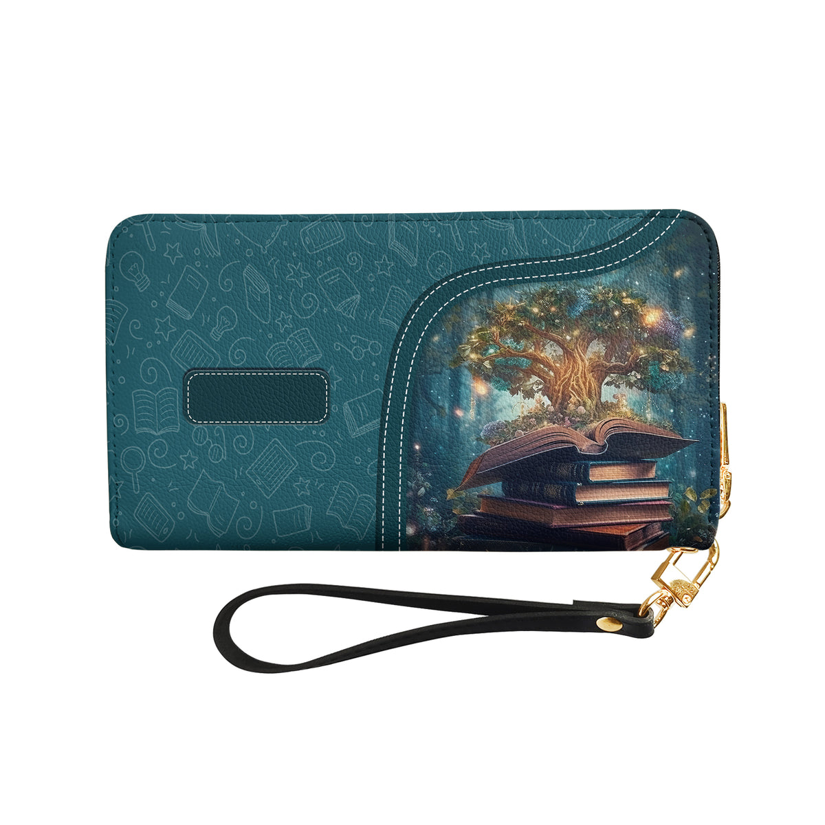 Reading Is A Ticket To Adventure HHRZ17012757WO Zip Around Leather Wallet