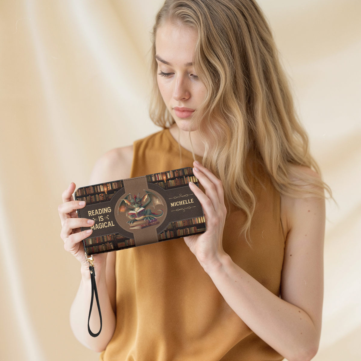 Reading Is Magical NNRZ06086241NJ Zip Around Leather Wallet