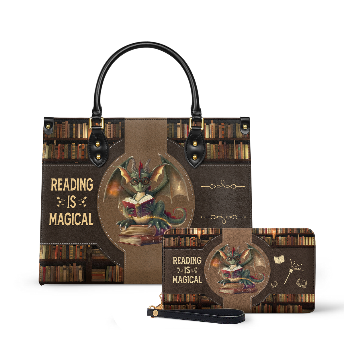 Reading Is Magical HTRZ02046467RY Leather Bag
