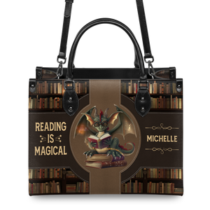Black Interior -  Reading Is Magical HTRZ02046467RY Leather Bag