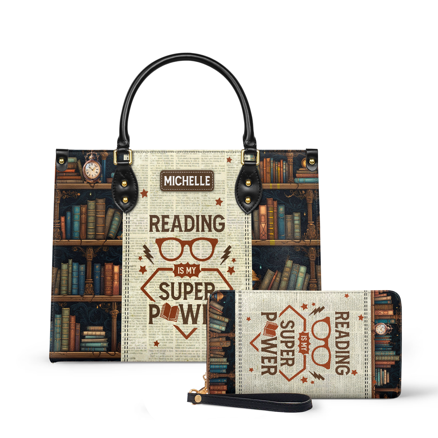 Reading Is My Superpower HTRZ20112276FL Leather Bag