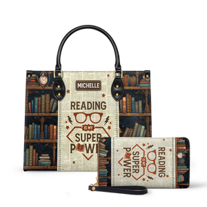 Reading Is My Superpower HTRZ20112276FL Leather Bag
