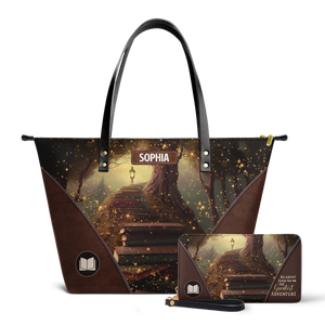 Reading Takes You On The Greatest Adventure TTRZ28106179BY Leather Tote Bag