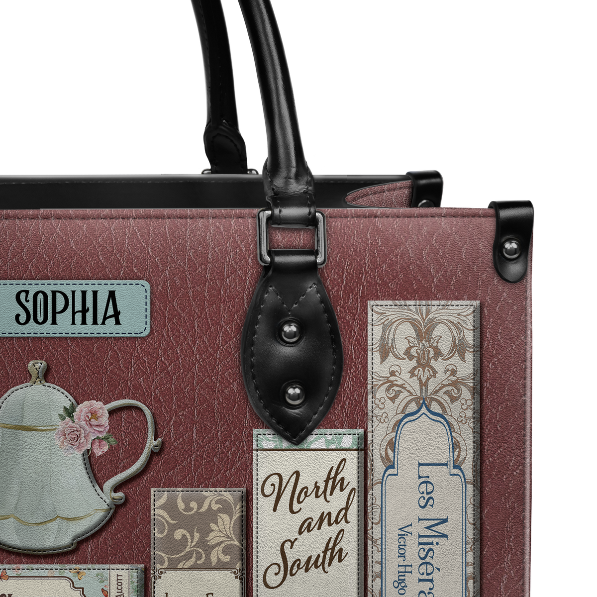 Black Interior -  Romance Books HHRZ25100436XF Leather Bag