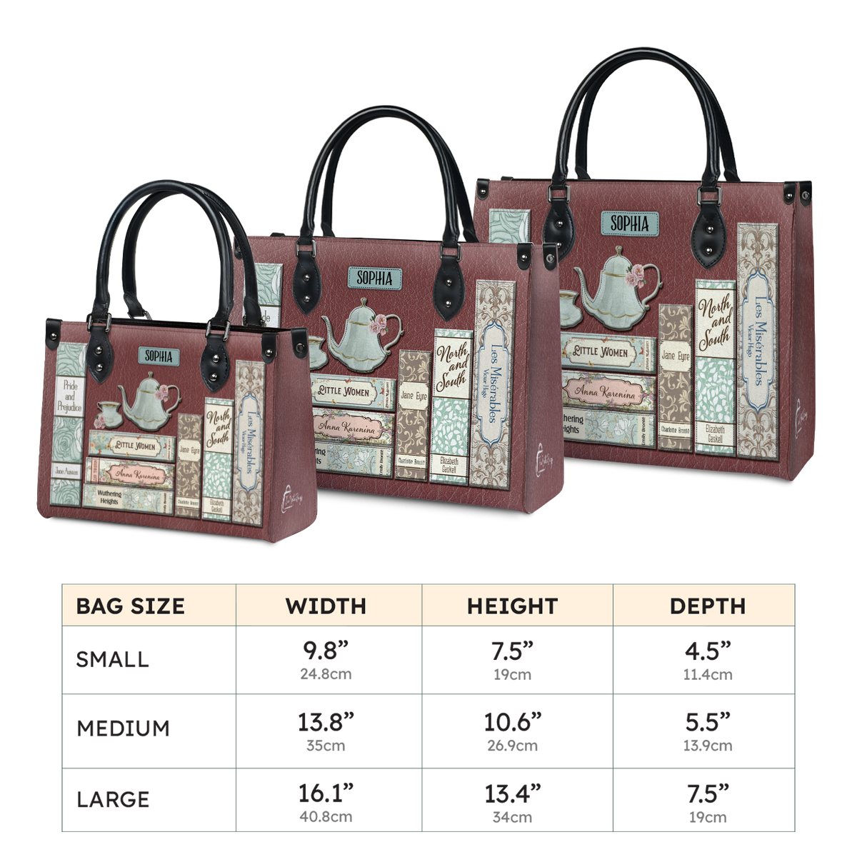 Black Interior -  Romance Books HHRZ25100436XF Leather Bag