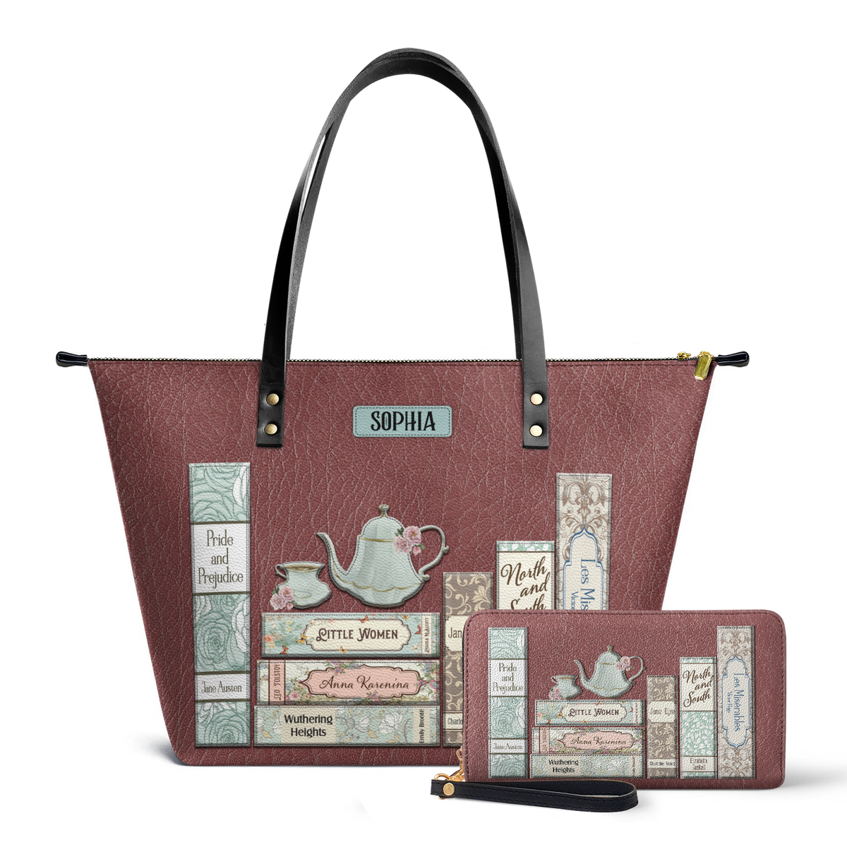 Romance Books TTRZ28105120MK Leather Tote Bag