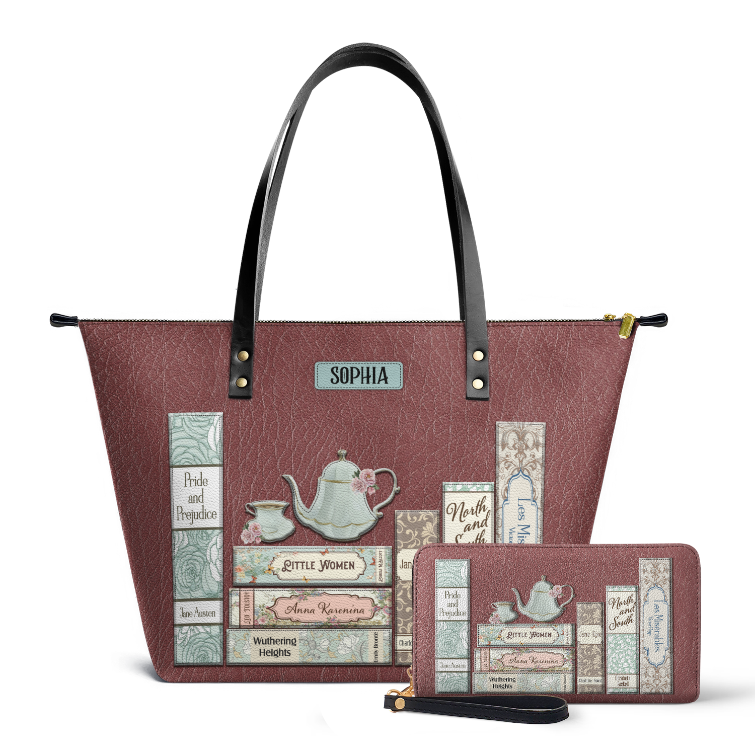 Romance Books TTRZ28105120MK Leather Tote Bag