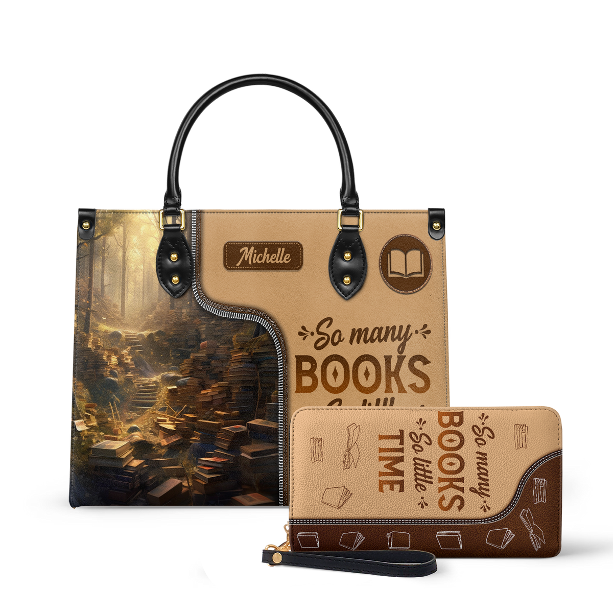 So Many Books So Little Time HTRZ20119028QF Leather Bag