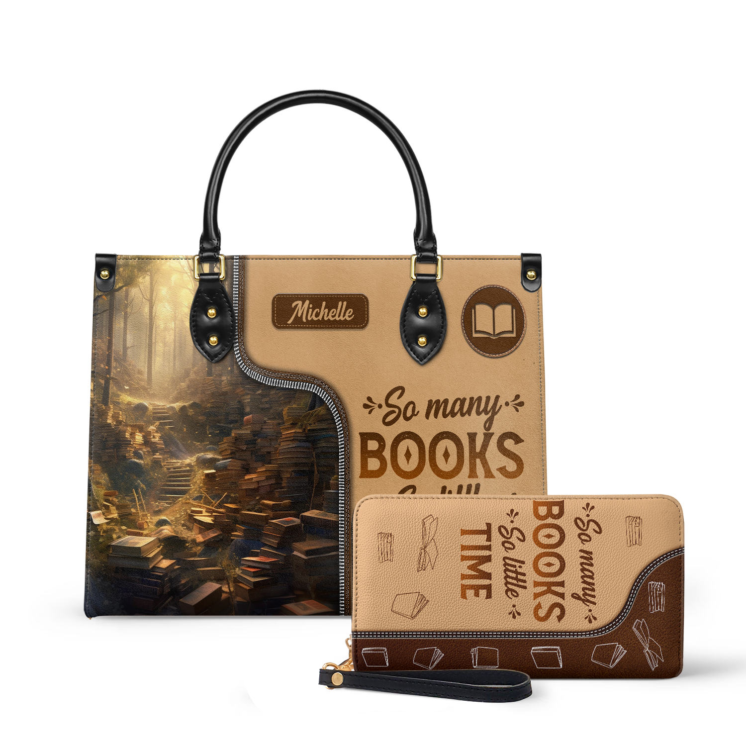 So Many Books So Little Time HTRZ20119028QF Leather Bag
