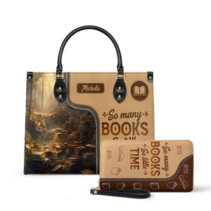So Many Books So Little Time HTRZ20119028QF Leather Bag