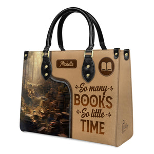 So Many Books So Little Time HTRZ20119028QF Leather Bag