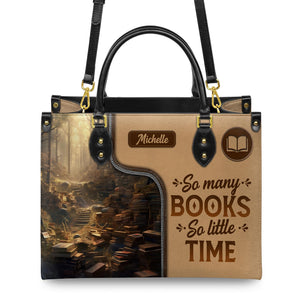 So Many Books So Little Time HTRZ20119028QF Leather Bag