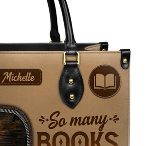 So Many Books So Little Time HTRZ20119028QF Leather Bag