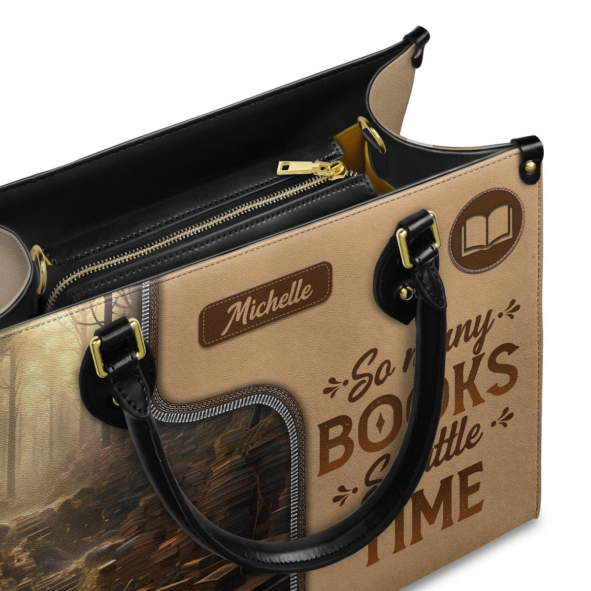So Many Books So Little Time HTRZ20119028QF Leather Bag