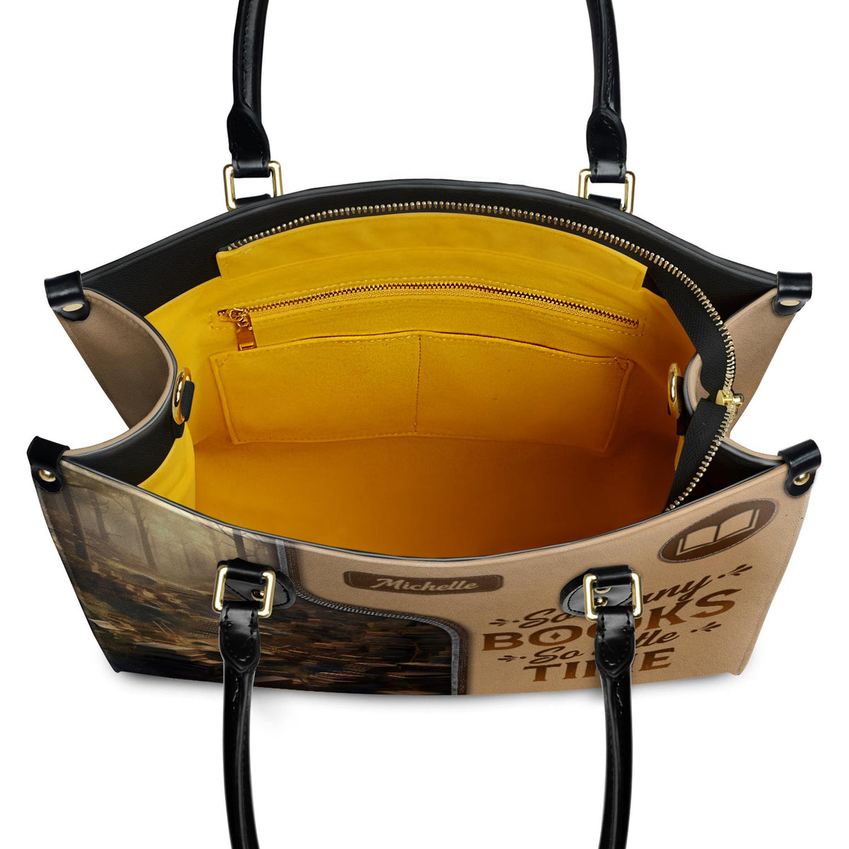 So Many Books So Little Time HTRZ20119028QF Leather Bag