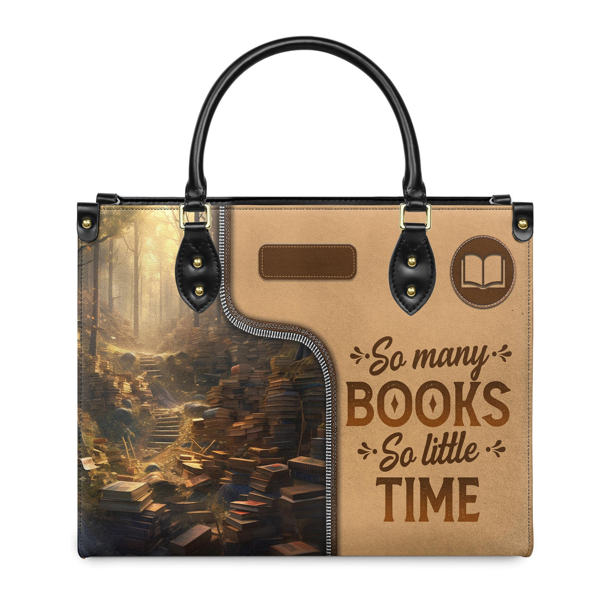 So Many Books So Little Time HTRZ20119028QF Leather Bag