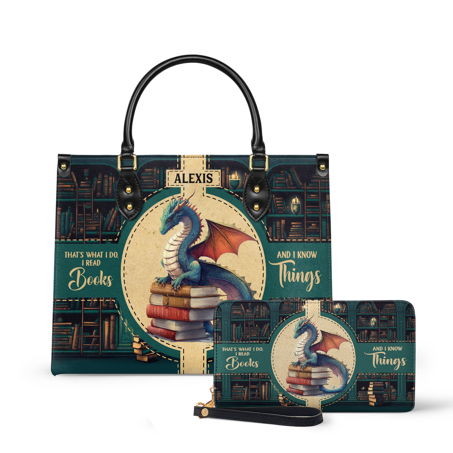 Thats What I Do I Read Books And I Know Things HHAY1802002A Leather Bag