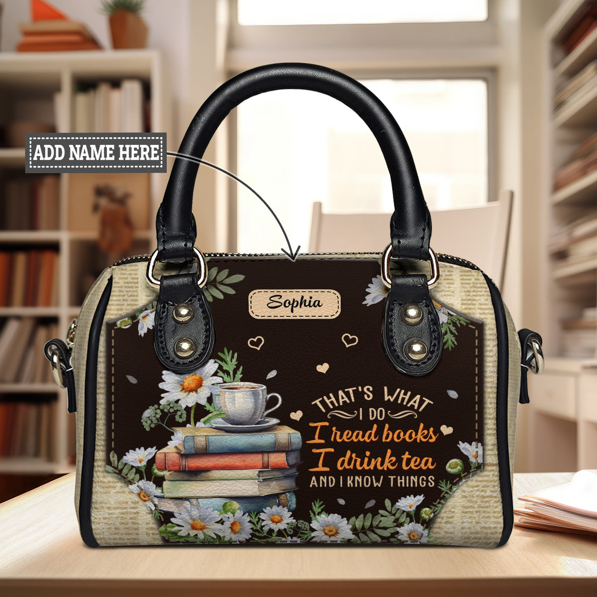 That's What I Do I Read Books I Drink Tea And I Know Things TTRZ21085648JD Mini Satchel