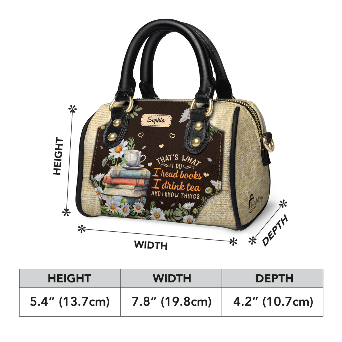 That's What I Do I Read Books I Drink Tea And I Know Things TTRZ21085648JD Mini Satchel