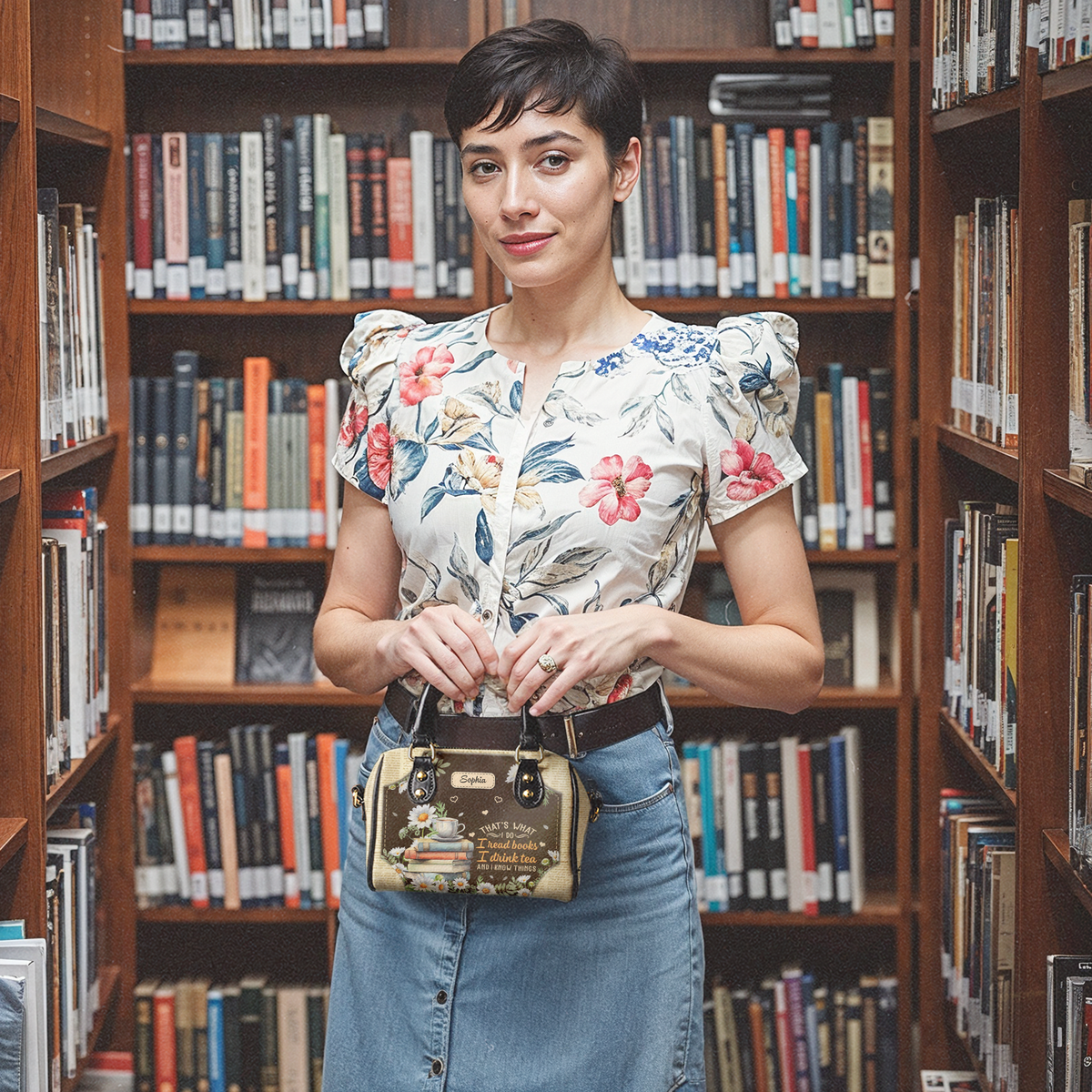 That's What I Do I Read Books I Drink Tea And I Know Things TTRZ21085648JD Mini Satchel