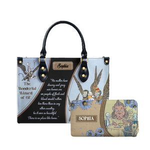 The Wonderful Wizard Of Oz There Is No Place Like Home leather bag and matching zip around wallet