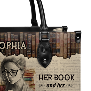 Black Interior -  There Are 2 Things This Woman Cant Resist Her Book And Her Other Books NQRZ1802004A Leather Bag