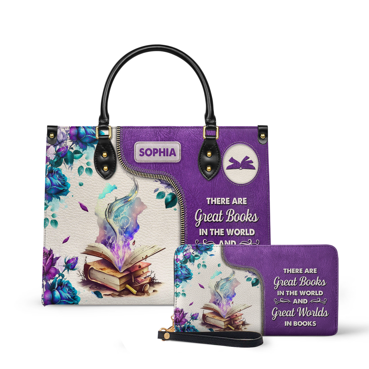 There Are Great Books In The World And Great Worlds In Books NQAY1702001A Leather Bag