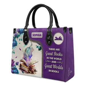 Black Interior -  There Are Great Books In The World And Great Worlds In Books NQAY1702001A Leather Bag