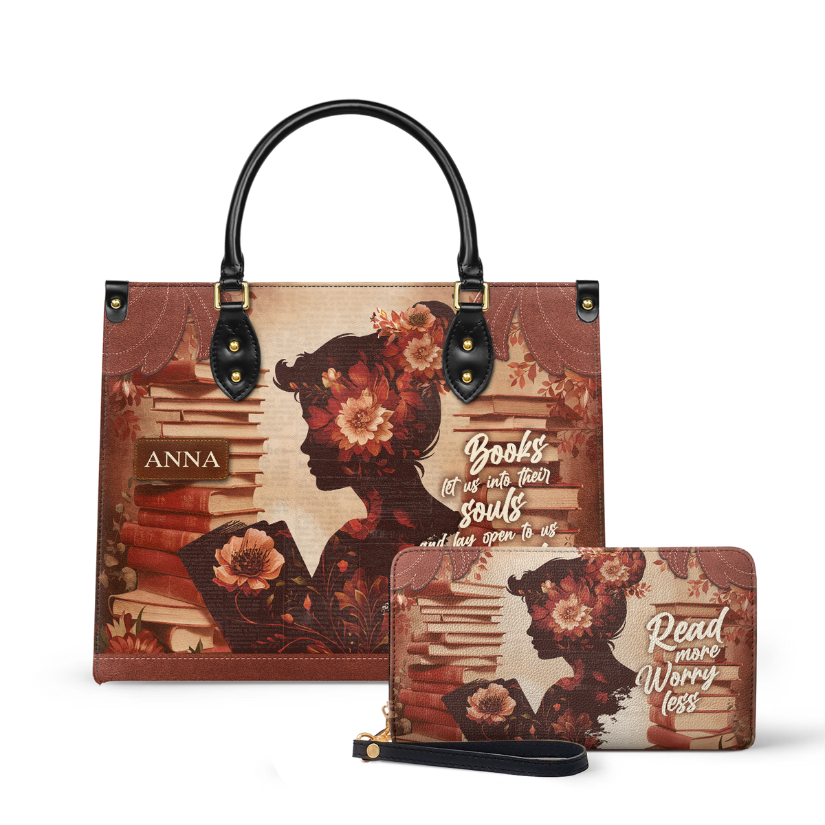 Custom Quote Vintage Woman HTRZ29078610XL Leather Bag