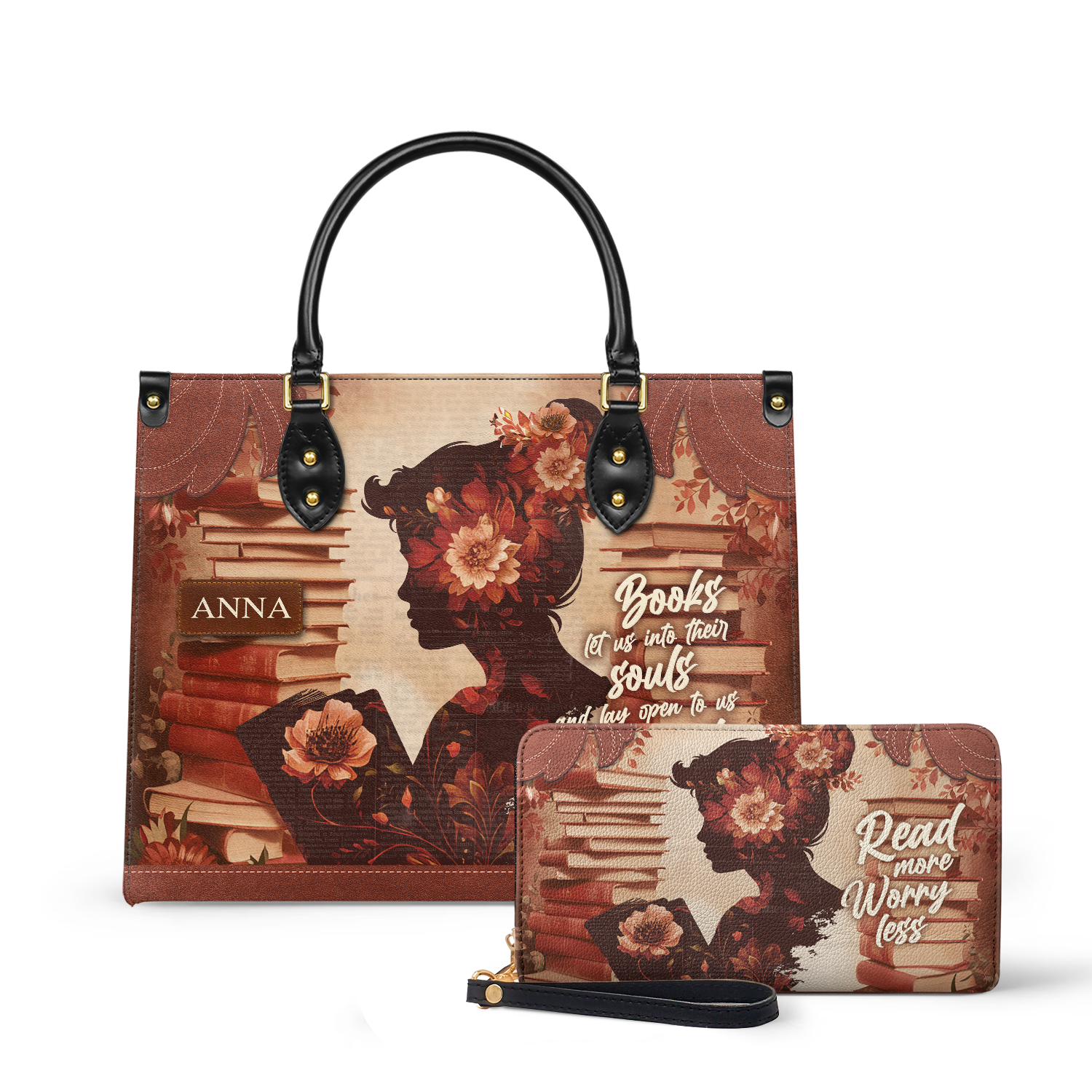 Custom Quote Vintage Woman HTRZ29078610XL Leather Bag