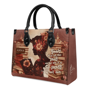 Black Interior -  Custom Quote Vintage Woman HTRZ29078610XL Leather Bag