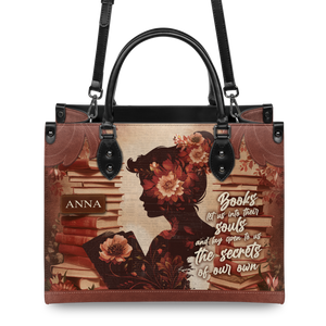 Black Interior -  Custom Quote Vintage Woman HTRZ29078610XL Leather Bag