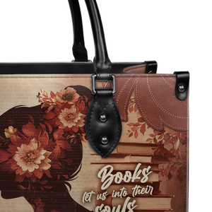 Black Interior -  Custom Quote Vintage Woman HTRZ29078610XL Leather Bag