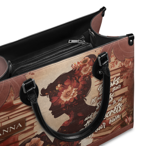 Black Interior -  Custom Quote Vintage Woman HTRZ29078610XL Leather Bag