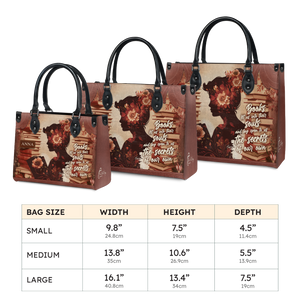 Black Interior -  Custom Quote Vintage Woman HTRZ29078610XL Leather Bag
