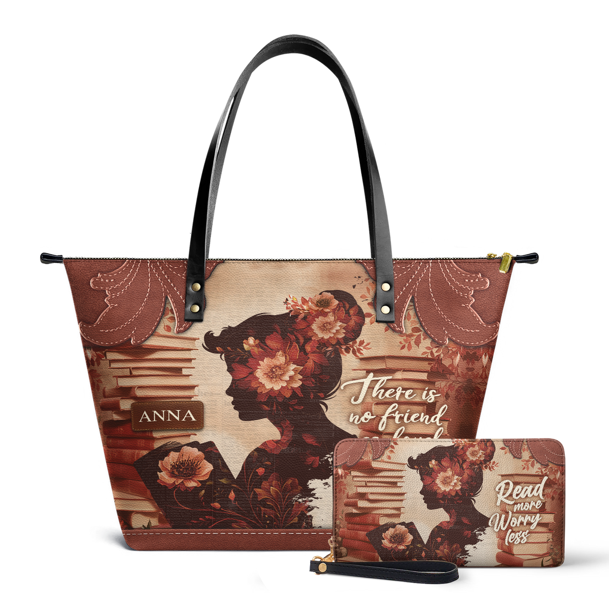 Custom Quote Vintage Woman TTRZ30106881UT Leather Tote Bag