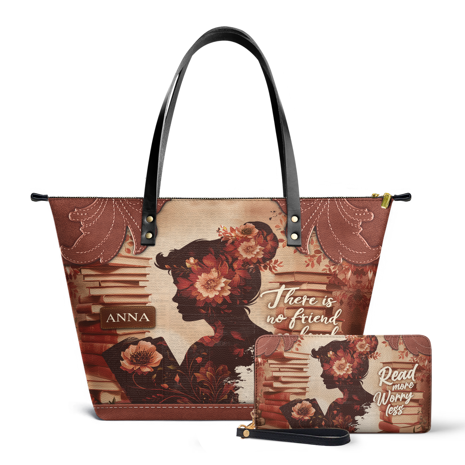 Custom Quote Vintage Woman TTRZ30106881UT Leather Tote Bag