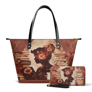 Custom Quote Vintage Woman TTRZ30106881UT Leather Tote Bag